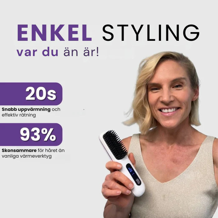 Nya Bärbar stylingborste